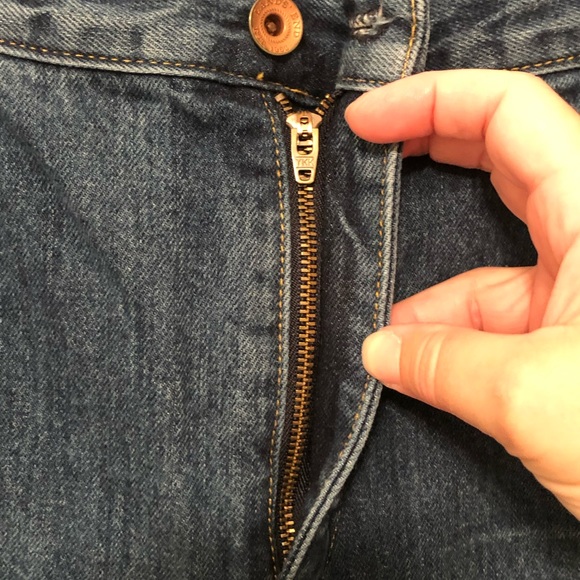 28. Lands End, Dark Wash, Denim, Straight Leg - Picture 3 of 13